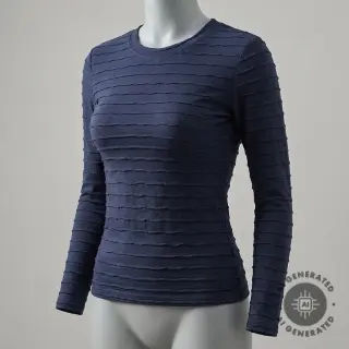 Jersey RUFFLES navy