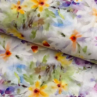 Pamutvászon SATIN STRETCH Corn flowers