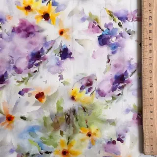 Pamutvászon SATIN STRETCH Corn flowers