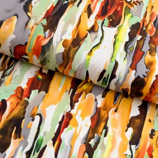 Pamutvászon SATIN STRETCH Abstract paint