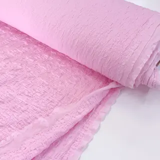 Pamutvászon SMOGGED EMBROIDERY light pink
