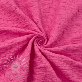Pamutvászon SMOGGED EMBROIDERY fuchsia