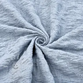 Pamutvászon SMOGGED EMBROIDERY baby blue