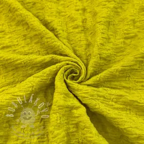 Pamutvászon SMOGGED EMBROIDERY lime