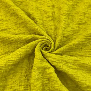 Pamutvászon SMOGGED EMBROIDERY lime