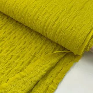 Pamutvászon SMOGGED EMBROIDERY lime