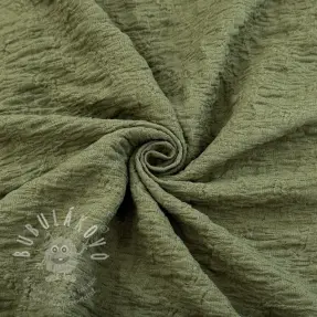 Pamutvászon SMOGGED EMBROIDERY army green