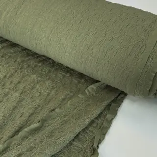 Pamutvászon SMOGGED EMBROIDERY army green