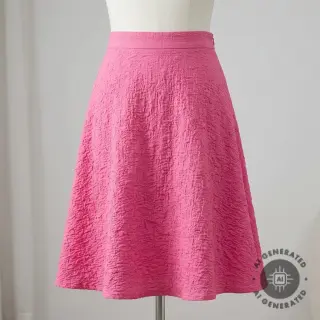 Pamutvászon SMOGGED EMBROIDERY fuchsia