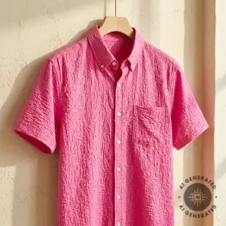 Pamutvászon SMOGGED EMBROIDERY fuchsia