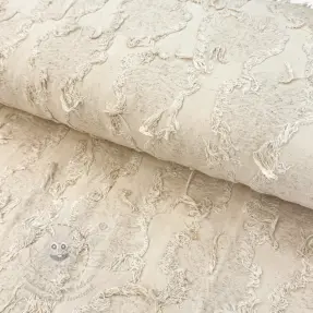 Pamutvászon lenvászonnal JACQUARD RUFFLE