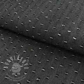 JEANS DENIM 6 OZ Small Holes black