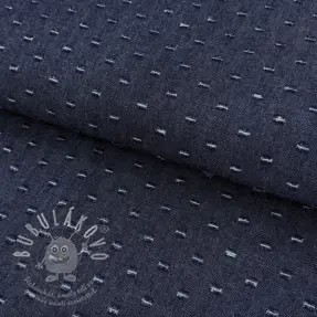 JEANS DENIM 6 OZ Small Holes dark blue