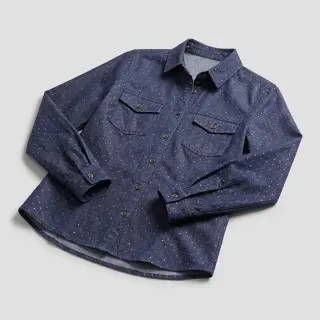 JEANS DENIM 3,8 OZ Drops Metallic dark blue