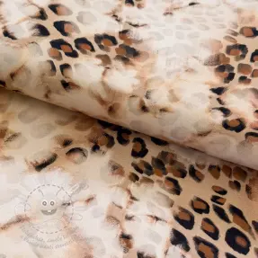 Viszkóz TWILL Structured Panther design A