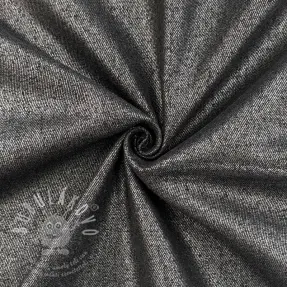 JEANS DENIM Metallic black silver