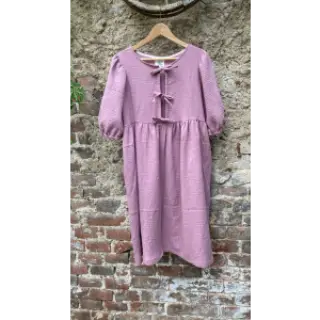 Dupla géz/muszlin dark lilac ORGANIC