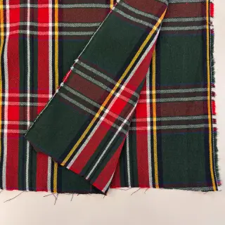 Dekorációs anyag Ecossais vert rouge