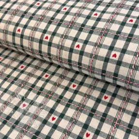 Dekorációs anyag jacquard Villars ecru vert