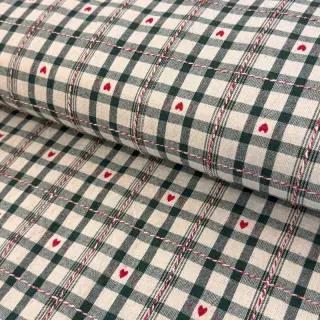 Dekorációs anyag jacquard Villars ecru vert