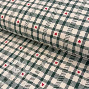 Dekorációs anyag jacquard Ollon vert rouge