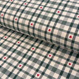 Dekorációs anyag jacquard Ollon vert rouge