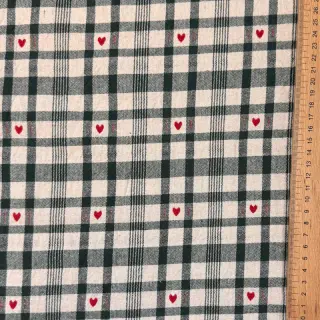 Dekorációs anyag jacquard Ollon vert rouge