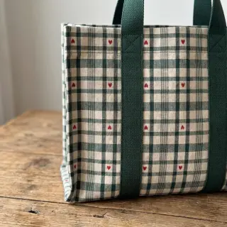 Dekorációs anyag jacquard Ollon vert rouge