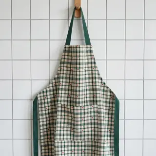 Dekorációs anyag jacquard Ollon vert rouge