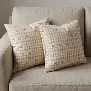 Dekorációs anyag jacquard Ollon ficelle rouge