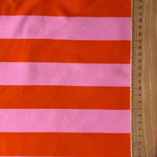 Szabadidő anyag fésült SOFT Stripes orange