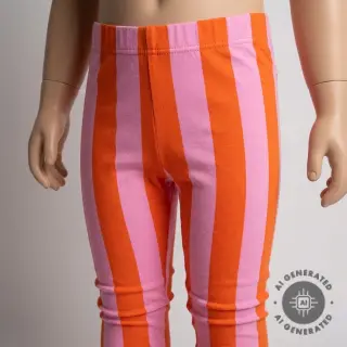 Szabadidő anyag fésült SOFT Stripes orange