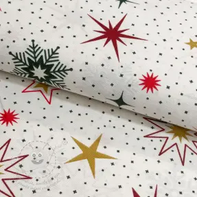 Dekorációs anyag premium Magic star red gold