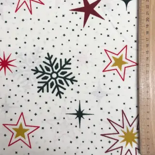 Dekorációs anyag premium Magic star red gold