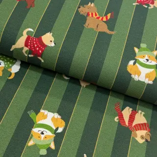 Dekorációs anyag premium Dog frost friends army digital print