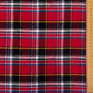Pamutvászon FLANEL YARN DYED BRUSHED CHECK design E
