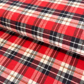 Pamutvászon FLANEL YARN DYED BRUSHED CHECK design I