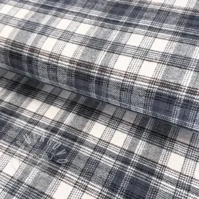Pamutvászon FLANEL YARN DYED BRUSHED CHECK design J