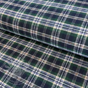 Pamutvászon FLANEL YARN DYED BRUSHED CHECK design K