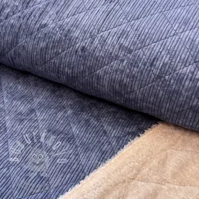 Kordbársony QUILT navy