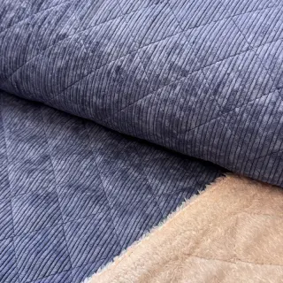Kordbársony QUILT navy