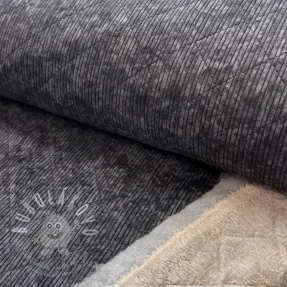 Kordbársony QUILT black