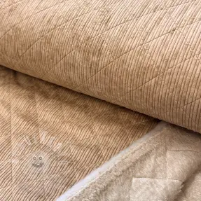 Kordbársony QUILT taupe