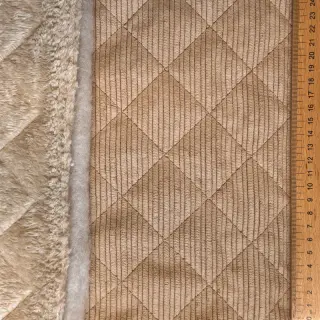 Kordbársony QUILT taupe
