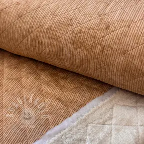 Kordbársony QUILT light brown
