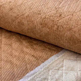 Kordbársony QUILT light brown