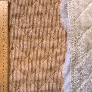 Kordbársony QUILT light brown
