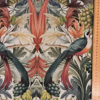 Dekorációs anyag Linenlook Leafy paradise bird digital print