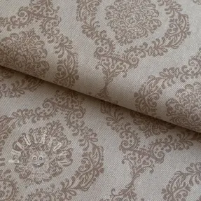 Dekorációs anyag Linenlook Baroque damask charm taupe