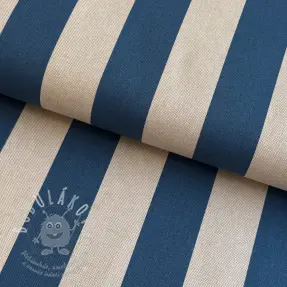 Dekorációs anyag Linenlook Joyful basic stripe denim